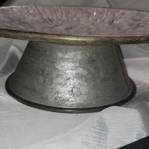 NWOT galvanized cake/decor stand